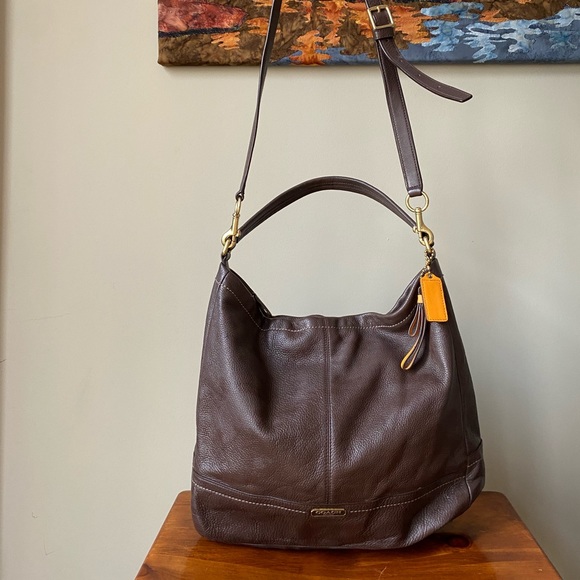 Large Leather Coach Purse - Picture 1 of 16